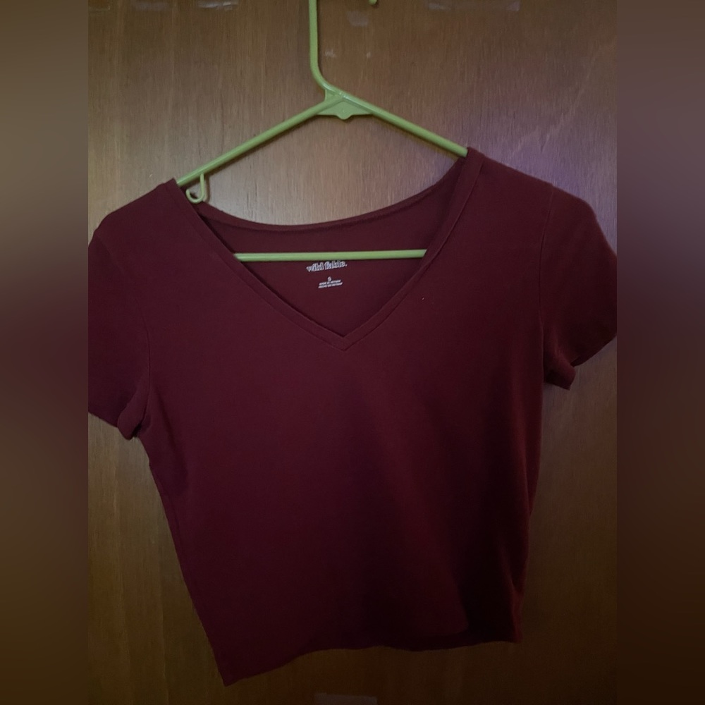 red crop top